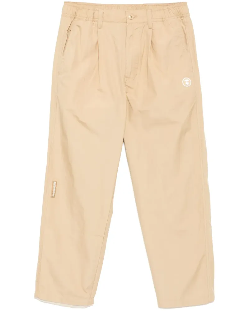 BAPE Hose mit Logo-Patch - Nude Nude
