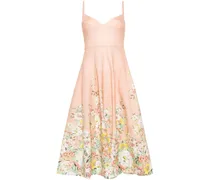 Kleid in A-Linie mit Blumen-Print