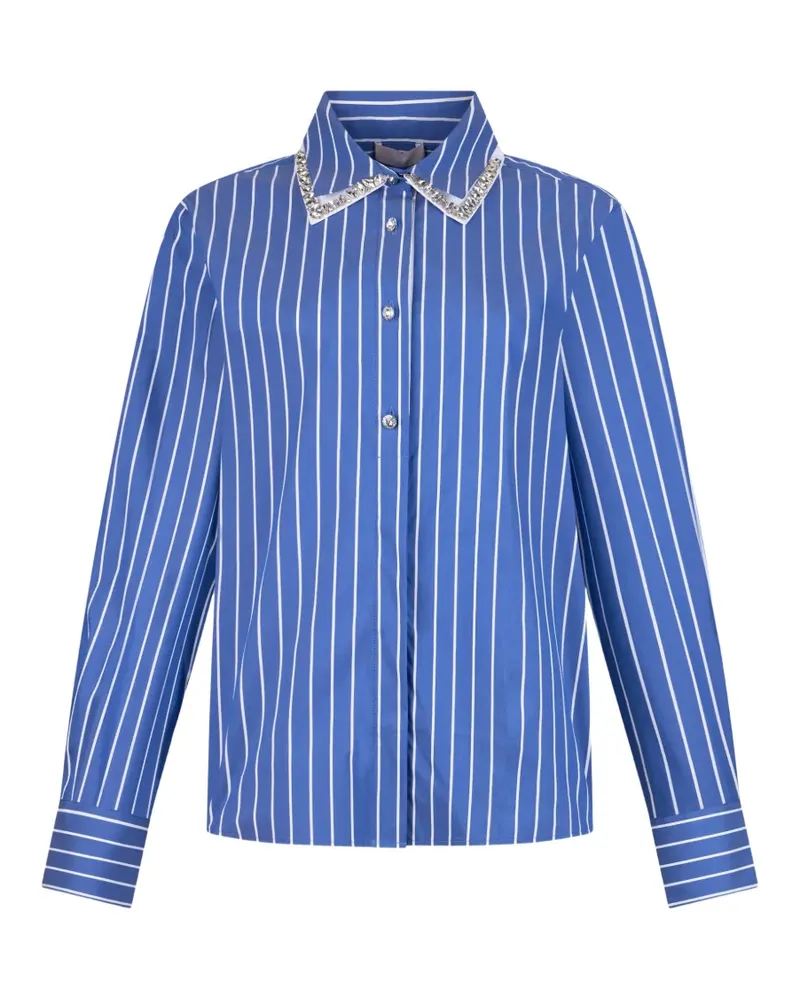 Liu Jo striped jewelled shirt - Blau Blau