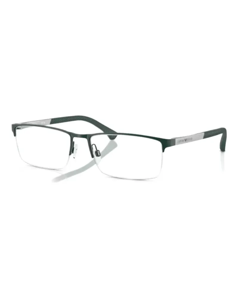 Emporio Armani rectangle-frame glasses - Grün Grün