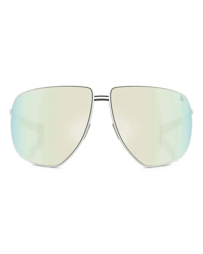 Moncler Atlas Sonnenbrille mit Oversized-Gestell - Silber Silber