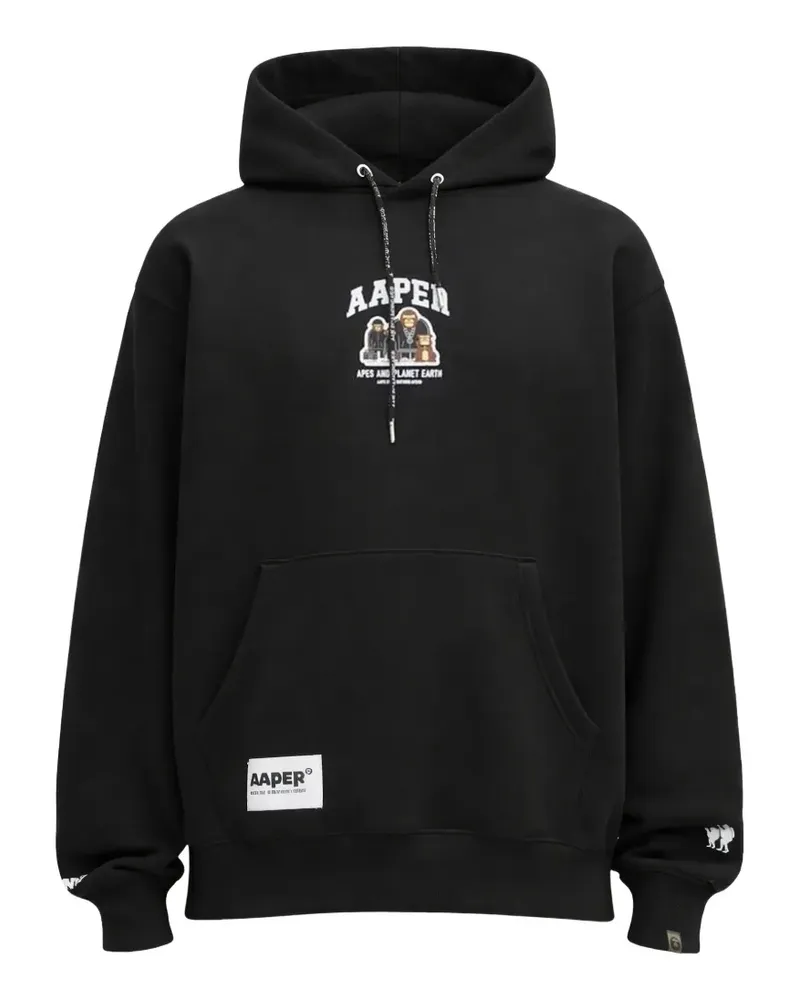 BAPE aaper drawstring hoodie - Schwarz Schwarz