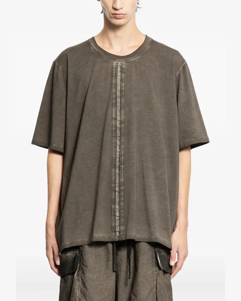 Uma Wang T-Shirt mit Nahtdetail - Grau Grau