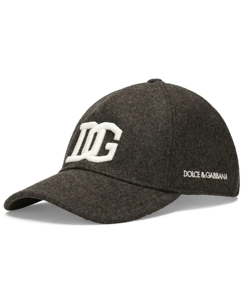 Dolce & Gabbana Baseballkappe mit Logo-Stickerei - Grau Grau