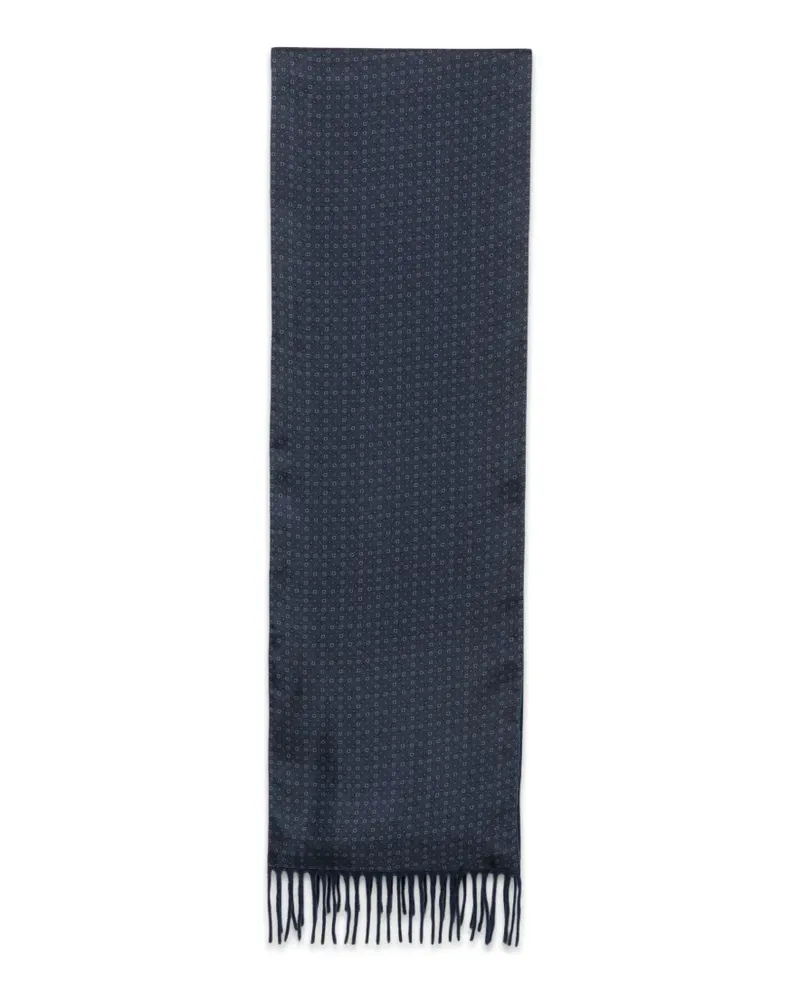Ferragamo Schal mit geometrischem Print - Blau Blau
