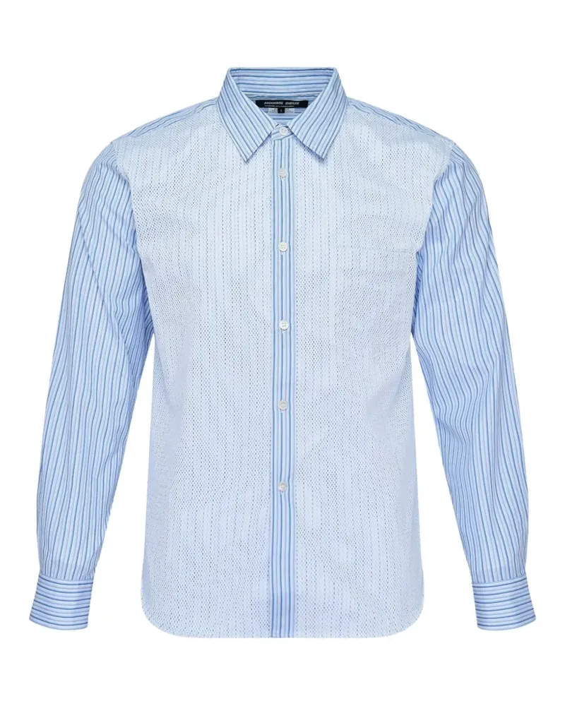 Comme des Garçons stripe-pattern shirt - Blau Blau