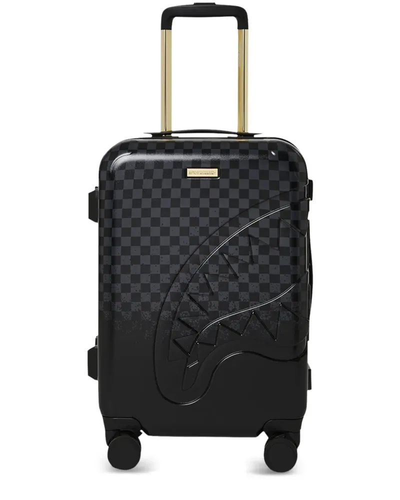 Sprayground Spritz checkerboard shark trolley bag - Schwarz Schwarz