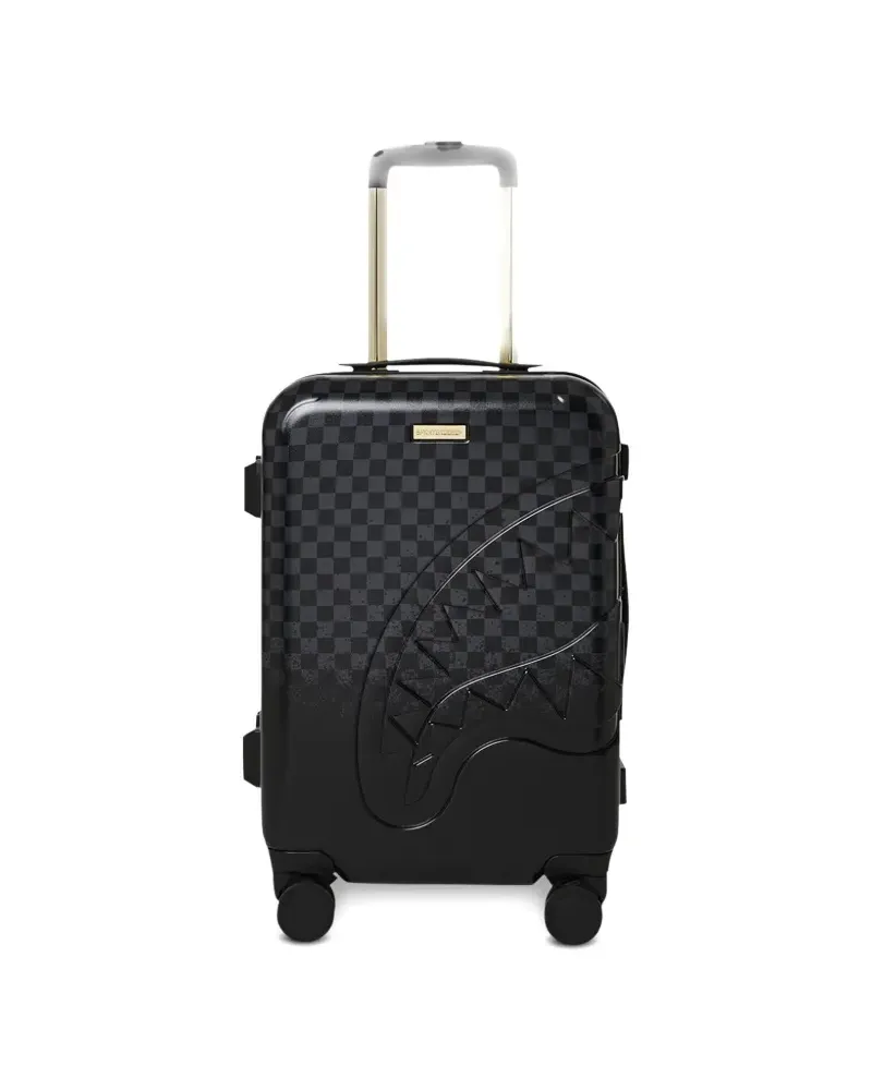 Sprayground Spritz checkerboard shark trolley bag - Schwarz Schwarz