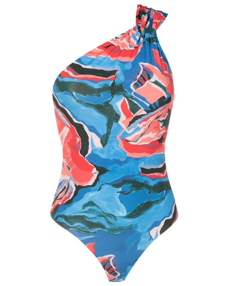 Clube Bossa Draper Badeanzug mit grafischem Print - Blau Blau