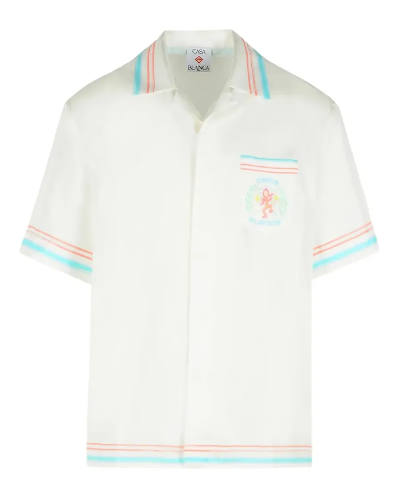 Casablanca Paris Dance Joy Hemd mit Reverskragen - Weiß Weiß