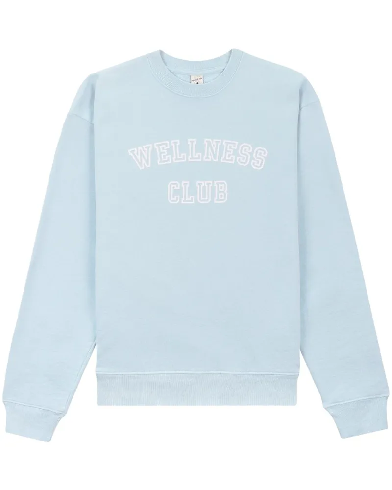 SPORTY & RICH Wellness Club Sweatshirt Blau