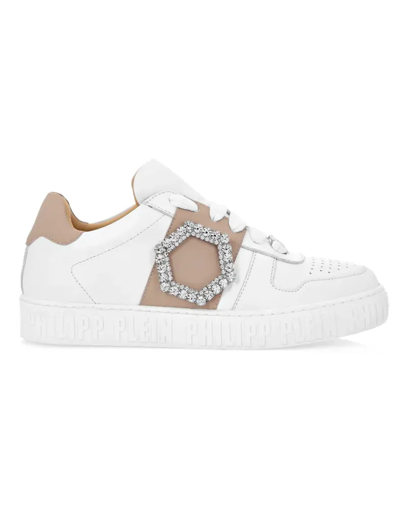 Philipp Plein Verzierte Sneakers - Weiß Weiß