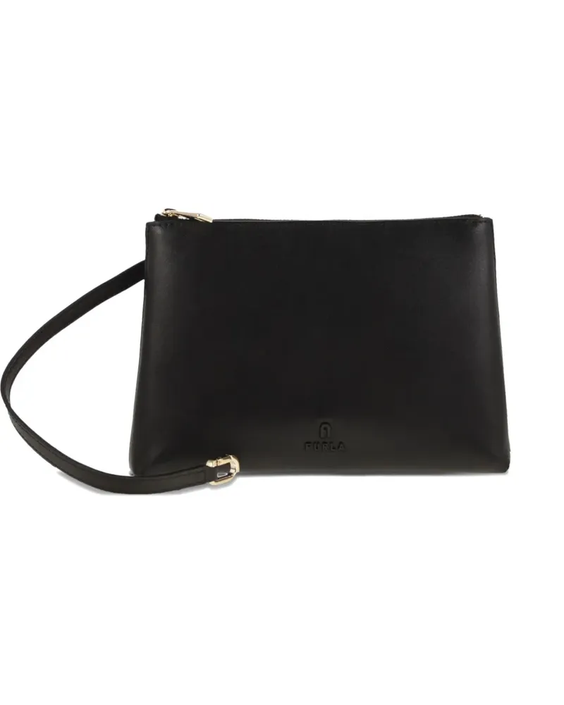 Furla logo-detail top-zip cross body bag - Schwarz Schwarz