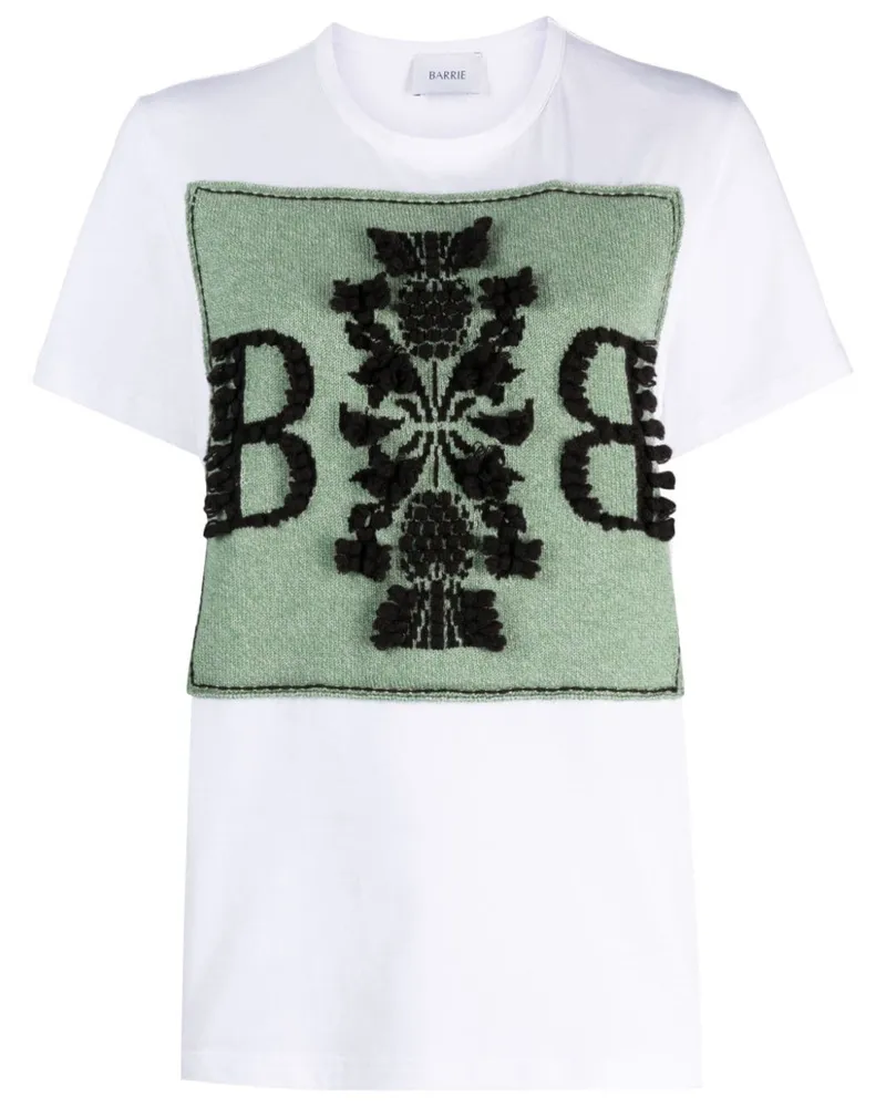 Barrie T-Shirt mit B-Logo - Weiß Weiß