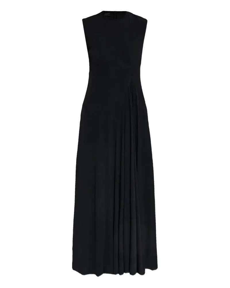 Balenciaga Plissiertes Maxikleid - Schwarz Schwarz