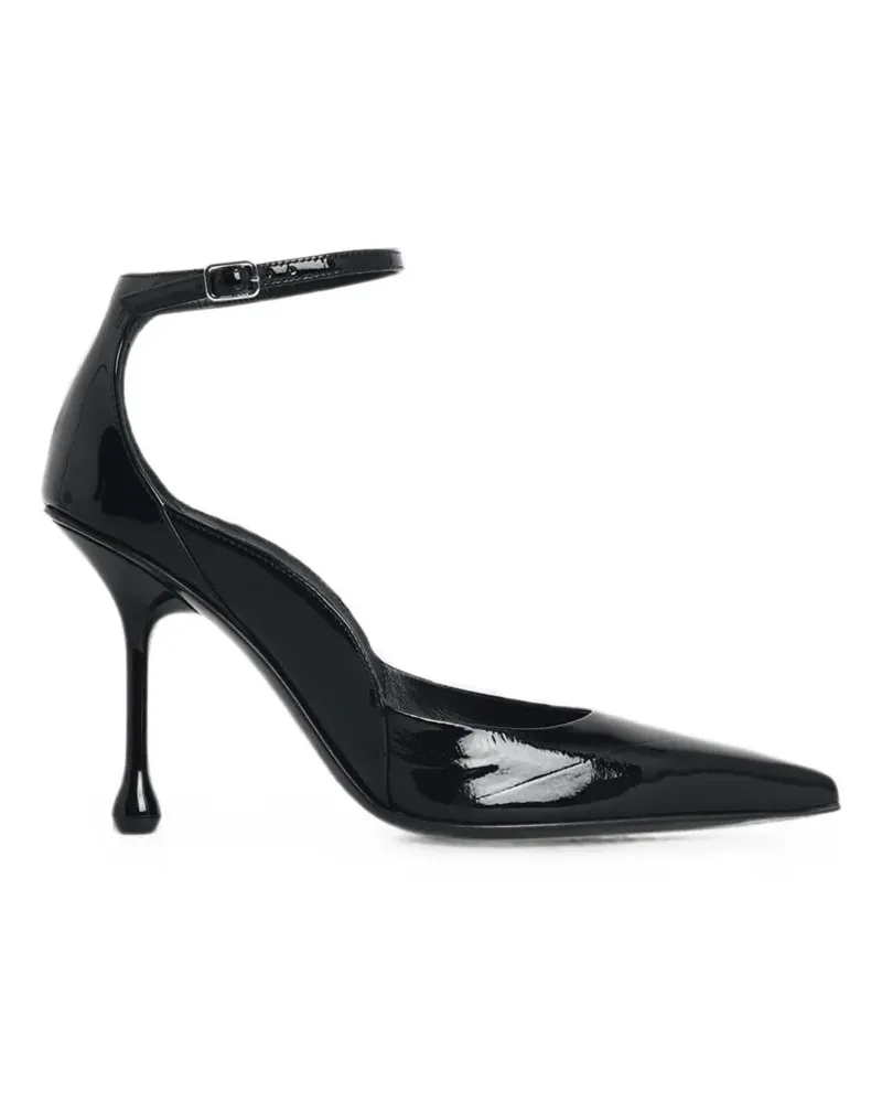 Jimmy Choo Quinci patent-finish pumps - Schwarz Schwarz