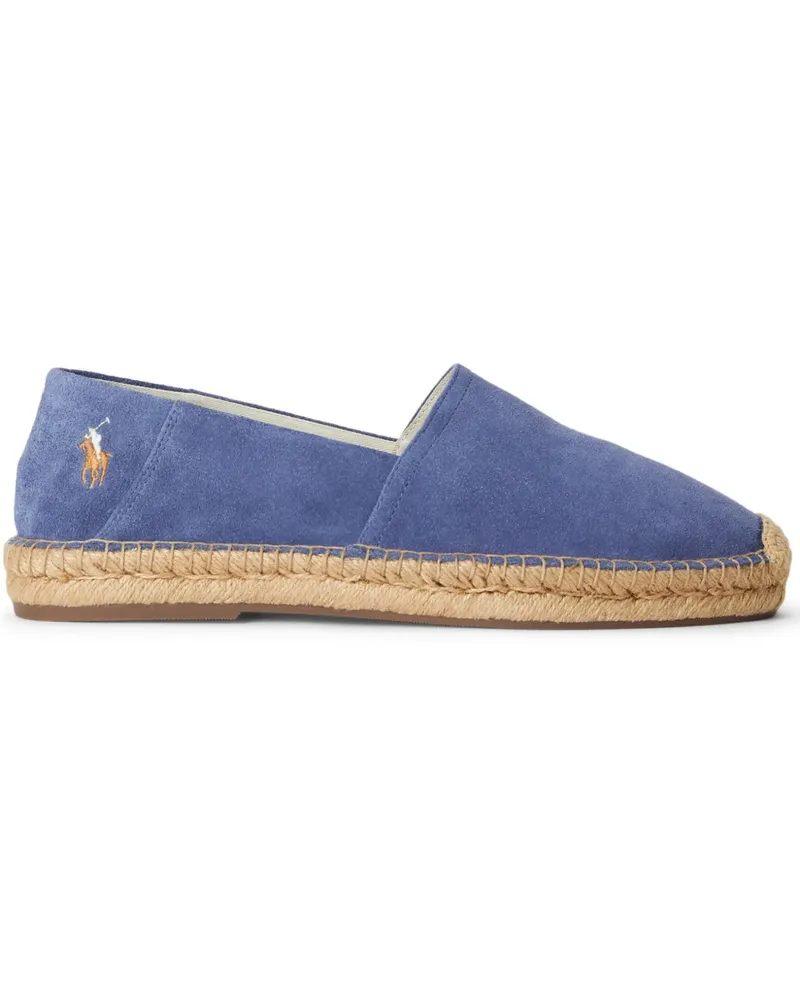 Ralph Lauren Polo Pony Espadrilles aus Wildleder - Blau Blau