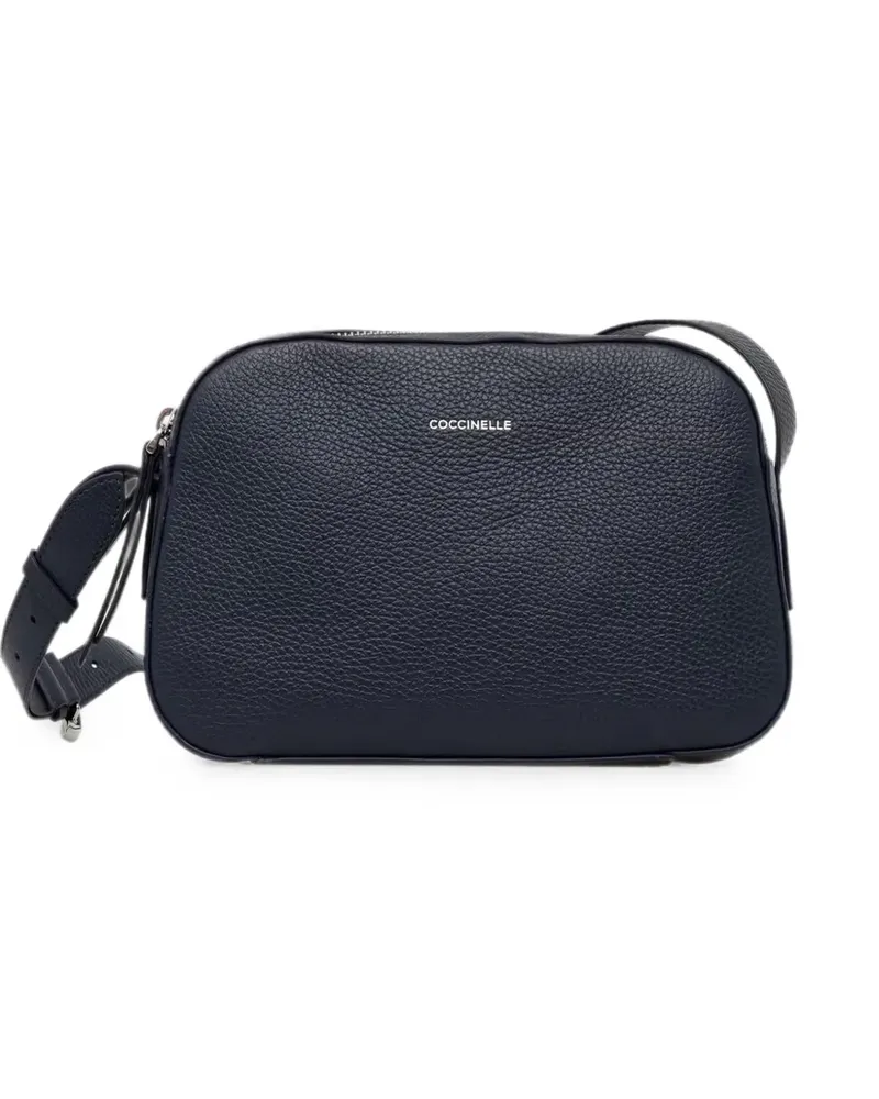 Coccinelle grained-leather shoulder bag - Blau Blau