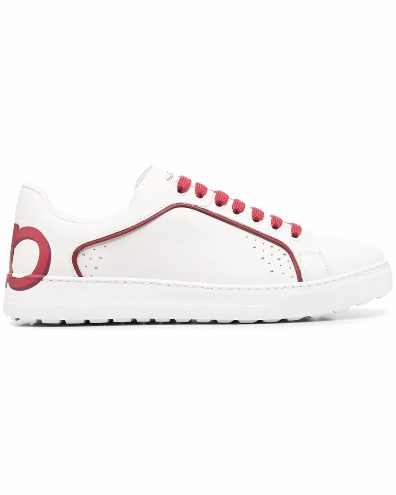 Ferragamo Manhattan Gancini Sneakers - Weiß Weiß
