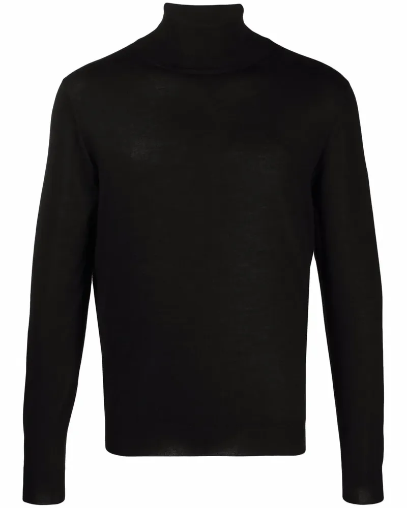 Fedeli Rollkragenpullover aus Kaschmir-Seidengemisch - Schwarz Schwarz