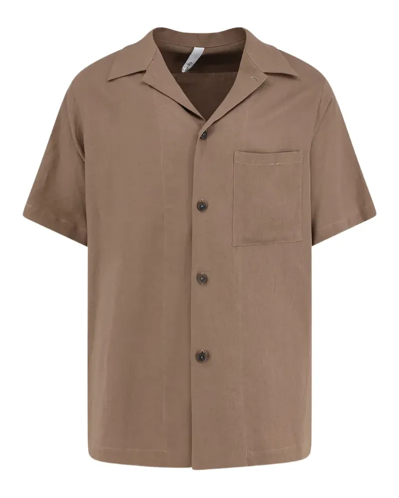 Hevò Novoli short-sleeve shirt - Braun Braun
