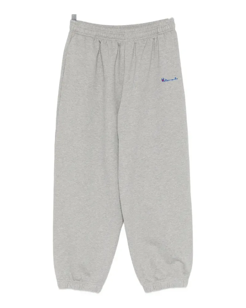 VETEMENTS logo-embroidered track pants - Grau Grau