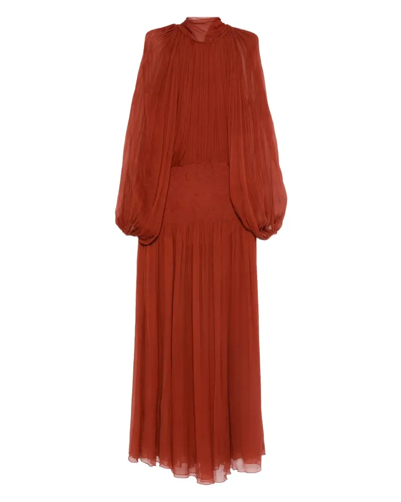 ATU Body Couture Gesmoktes Maxikleid - Orange Orange