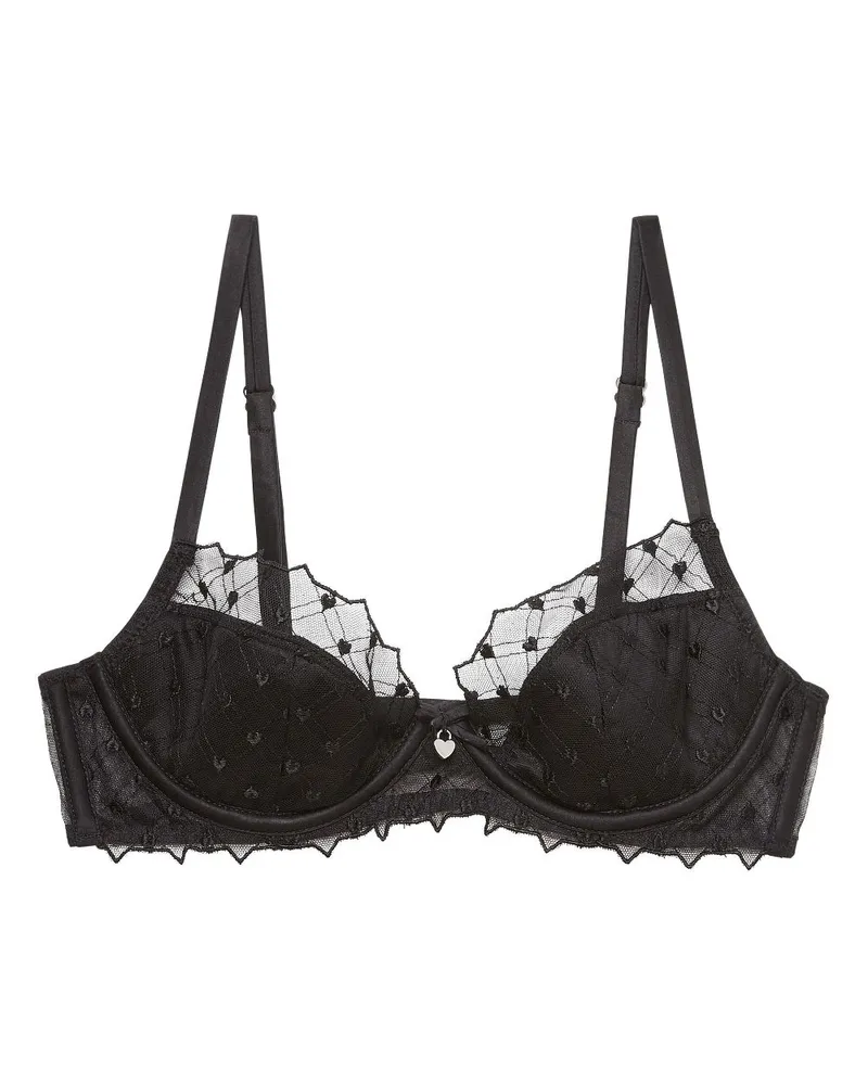 Fleur Du Mal Love Lock BH - Schwarz Schwarz
