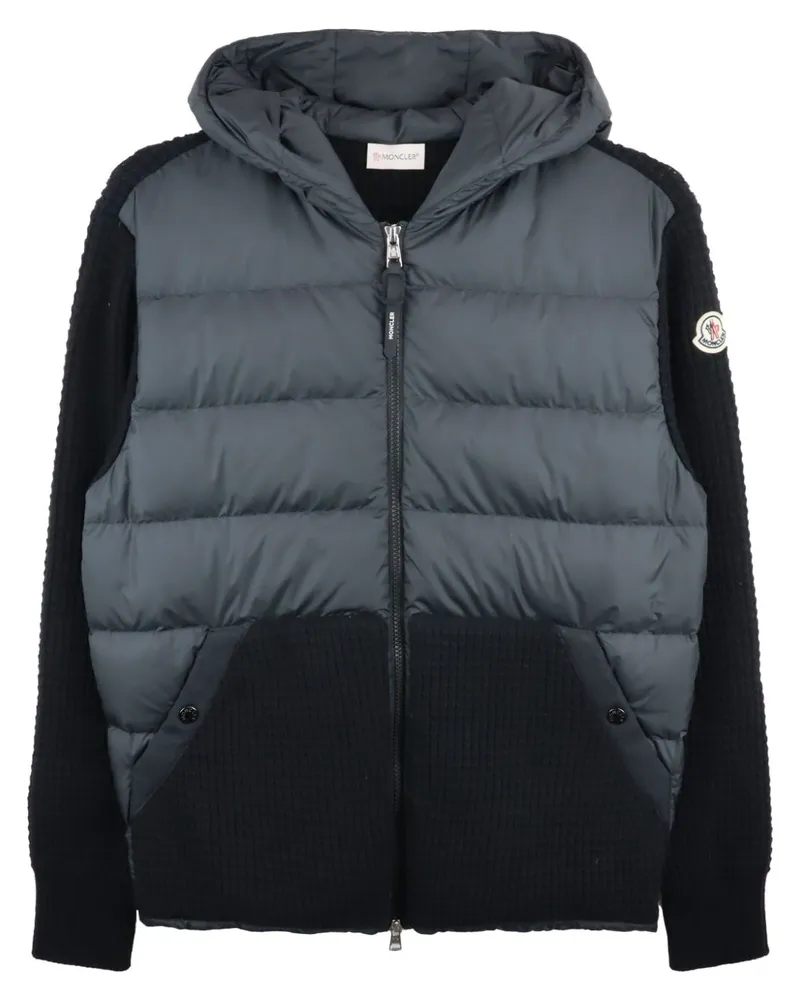 Moncler Gefütterter Cardigan - Schwarz Schwarz