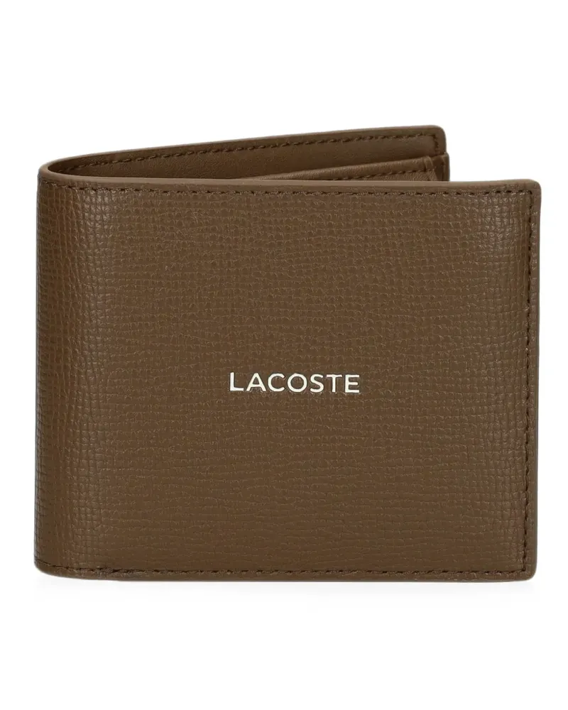 Lacoste Billfold Portemonnaie mit Logoplakette - Braun Braun