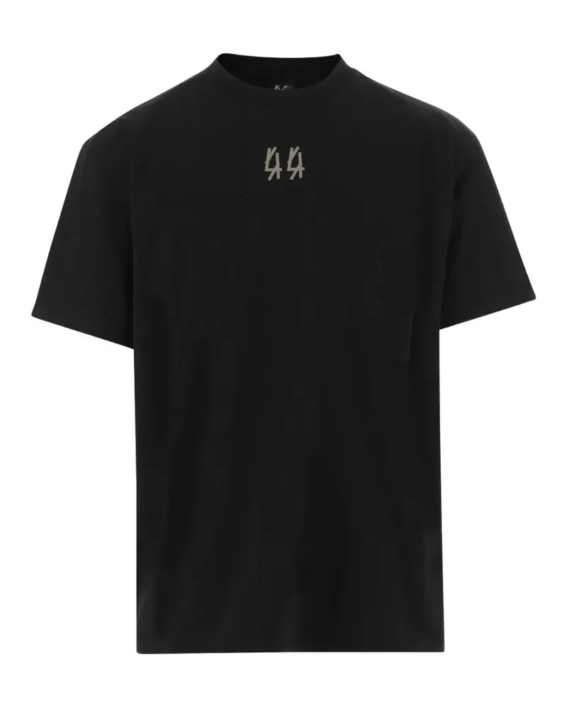 44 LABEL GROUP T-Shirt mit Logo-Print - Schwarz Schwarz