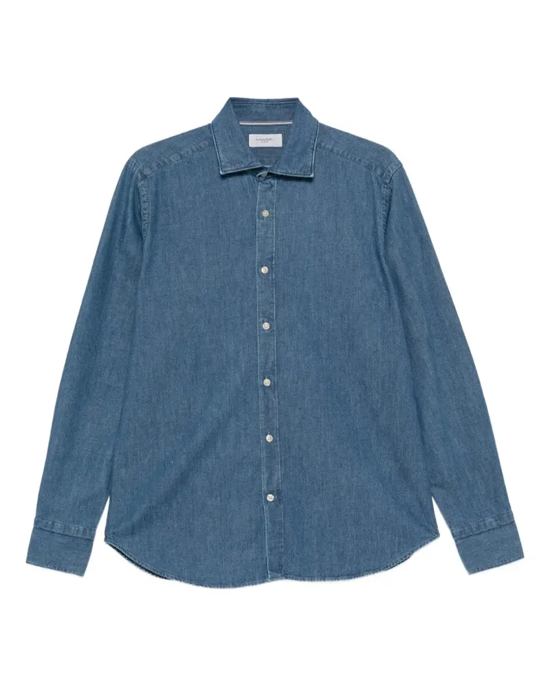Tintoria Mattei 954 Hemd - Blau Blau