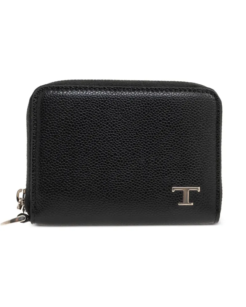 TOD'S logo-appliqué cardholder - Schwarz Schwarz