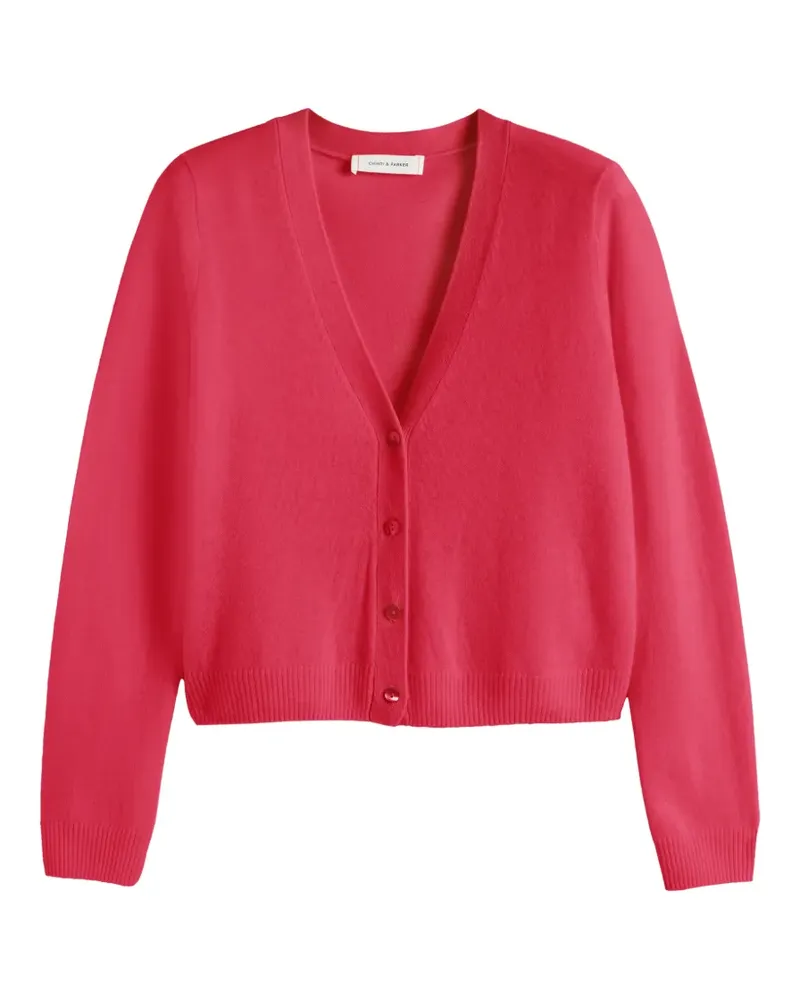 Chinti & Parker Cardigan mit V-Ausschnitt - Rosa Rosa