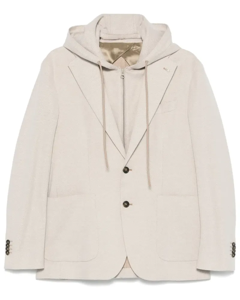 Manuel Ritz Sakko im Layering-Look - Nude Nude