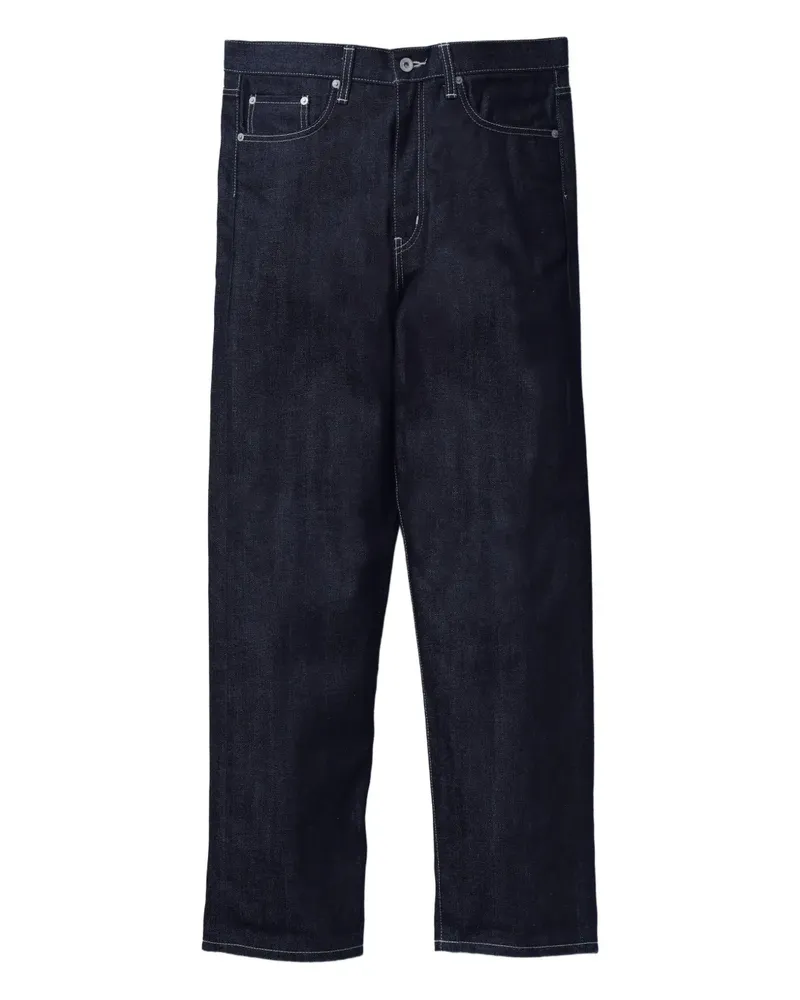 Neighborhood Jeans mit Logo-Patch - Blau Blau