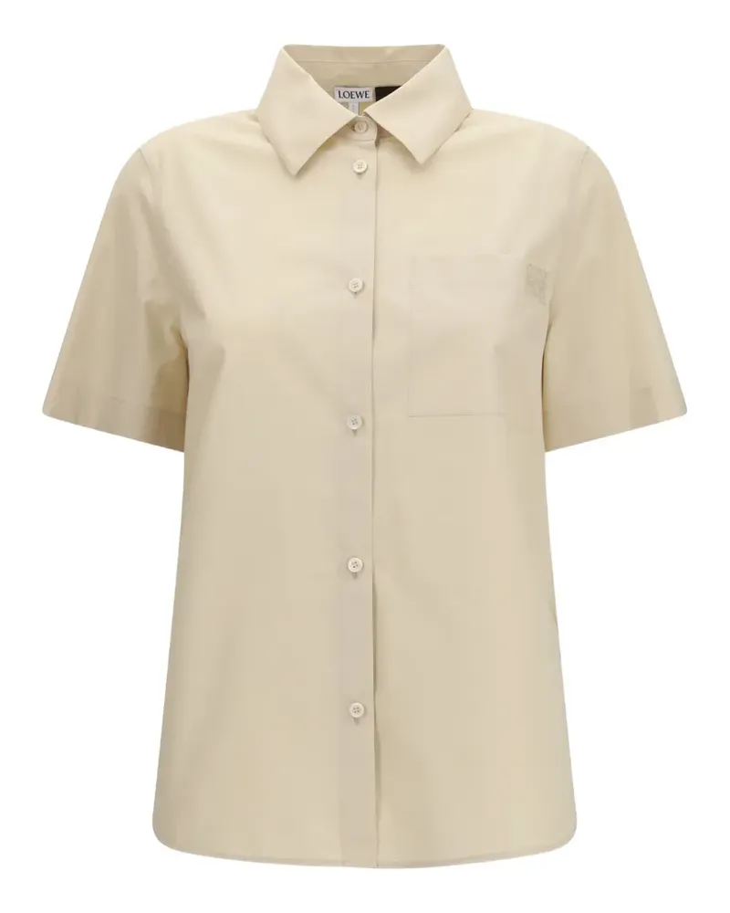 Loewe Anagram-embroidered shirt - Nude Nude