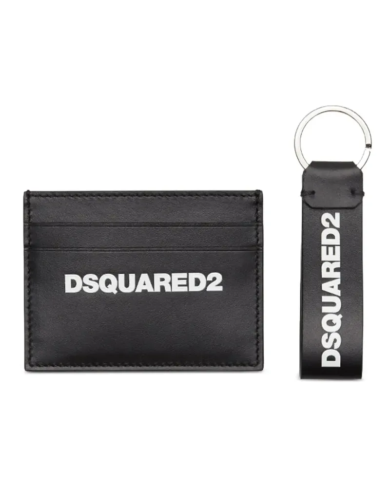 Dsquared2 Kartenetui-Set mit Logo-Print - Schwarz Schwarz