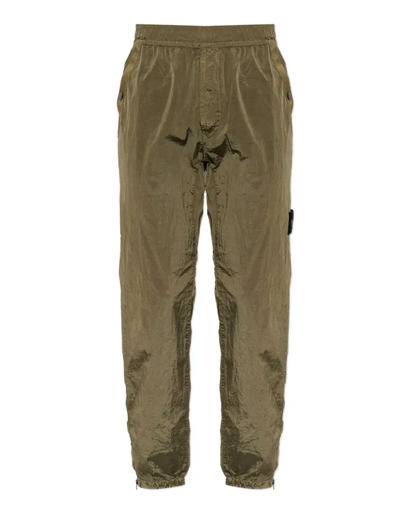Stone Island logo-patch track pants - Grün Grün