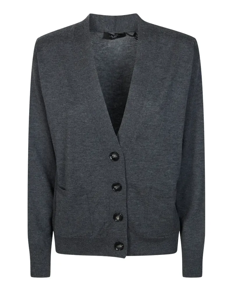 Max Mara button pocket cardigan - Grau Grau
