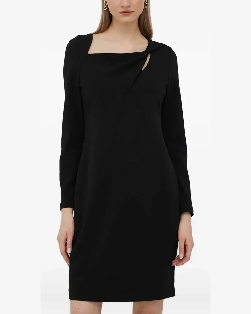 DKNY Midikleid mit langen Ärmeln - Schwarz Schwarz