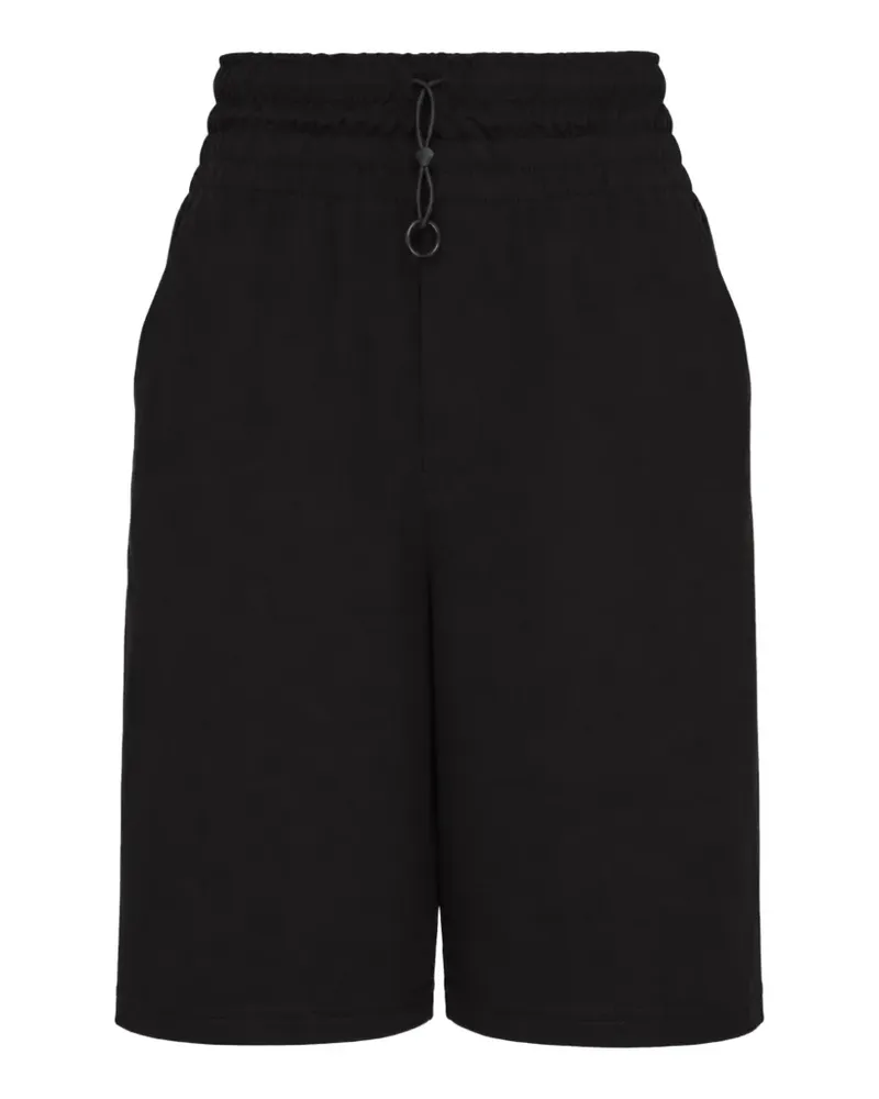 Yohji Yamamoto Shorts mit Kordelzug - Schwarz Schwarz