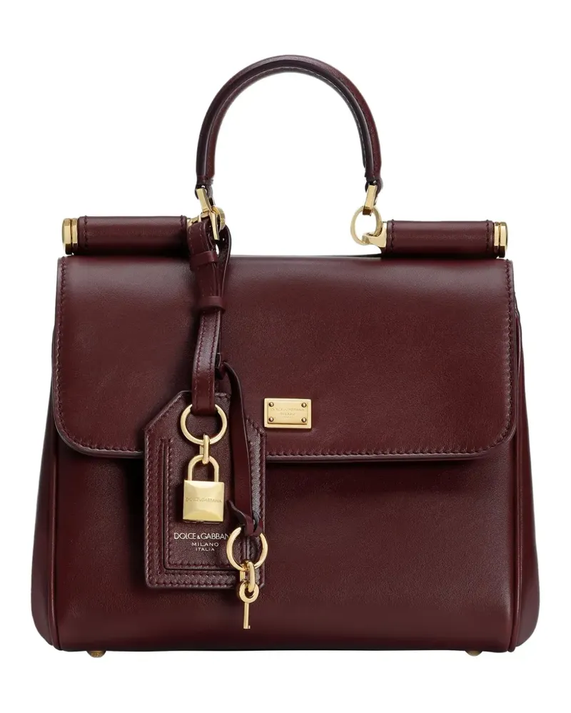 Dolce & Gabbana Mittelgroße My Sicily Handtasche mit Schloss - Rot Rot