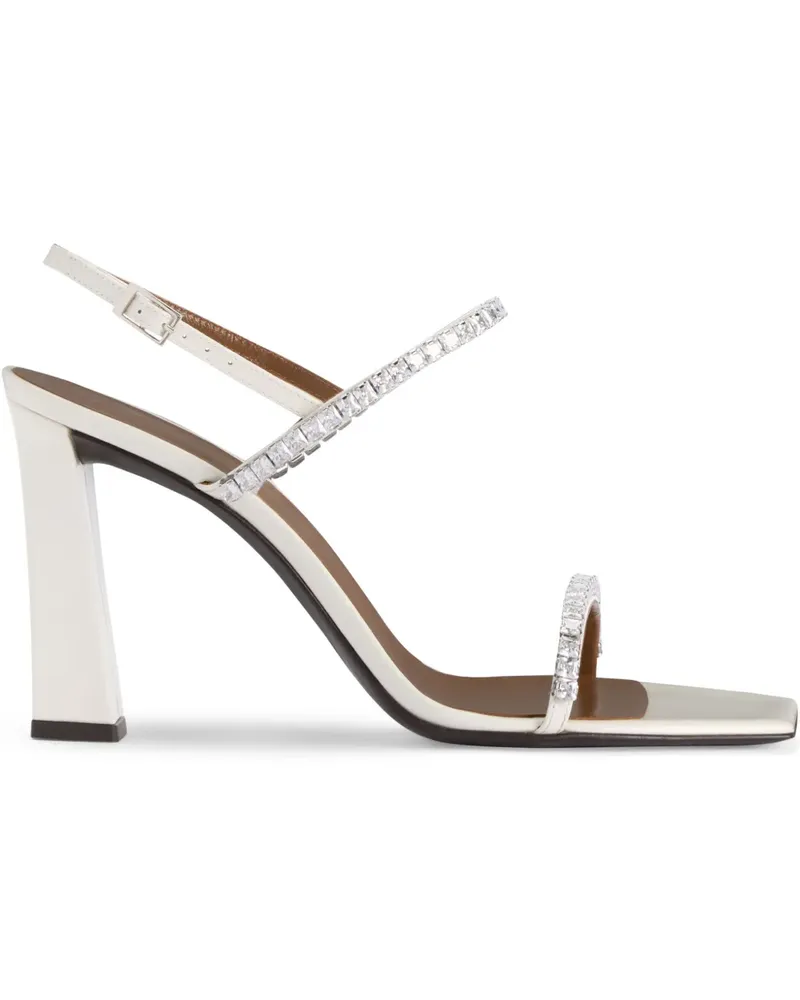 Giuseppe Zanotti Valentiine Crystal Sandalen 90mm - Weiß Weiß