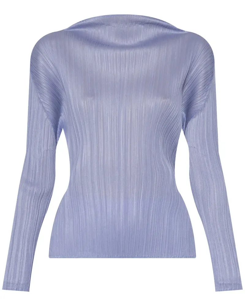 Issey Miyake Monthly Colors: February Bluse - Blau Blau