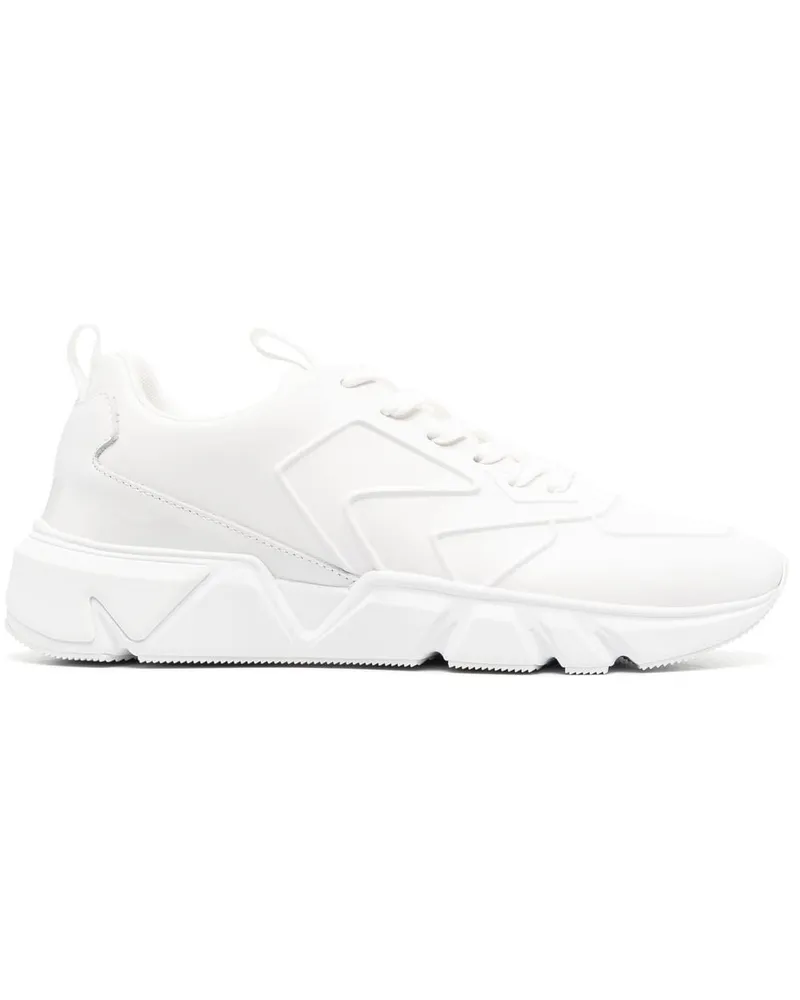 Calvin Klein Sneakers mit Kontrasteinsätzen - Weiß Weiß
