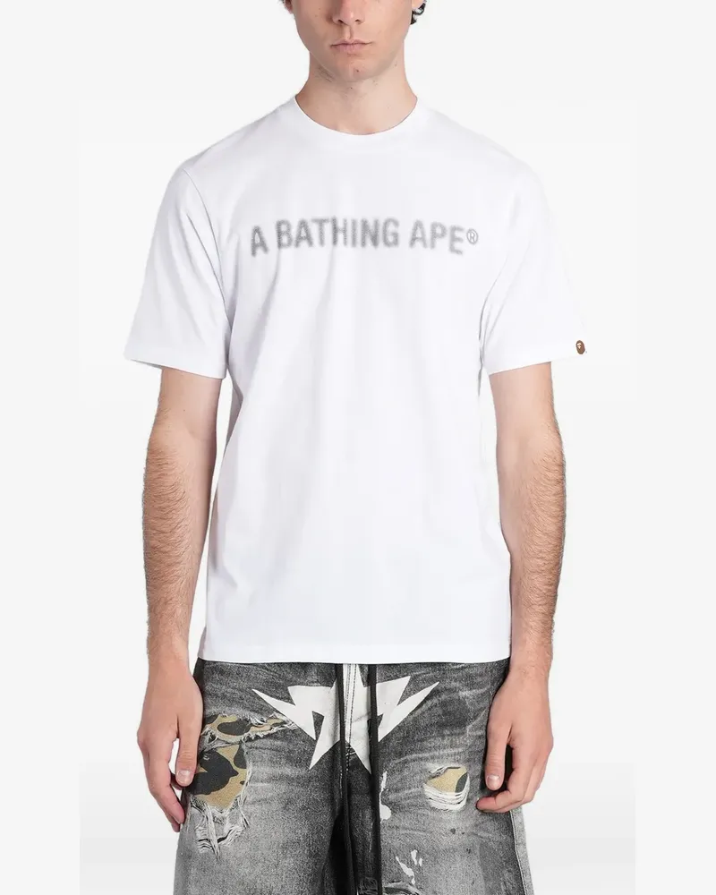 BAPE logo-print T-shirt - Weiß Weiß