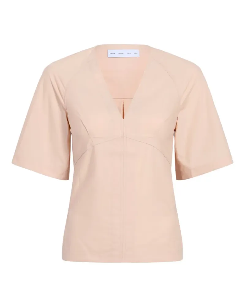 Proenza Schouler Bluse mit V-Ausschnitt - Rosa Rosa