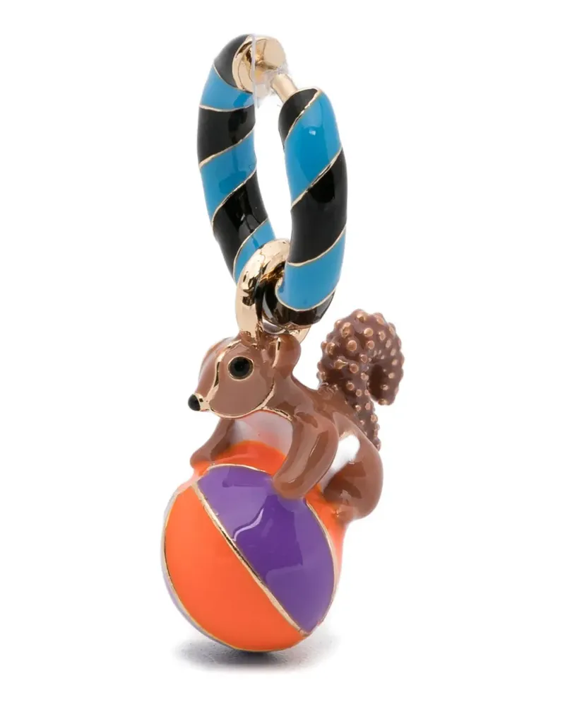 Essentiel charm-pendant earrings - Gold Gold