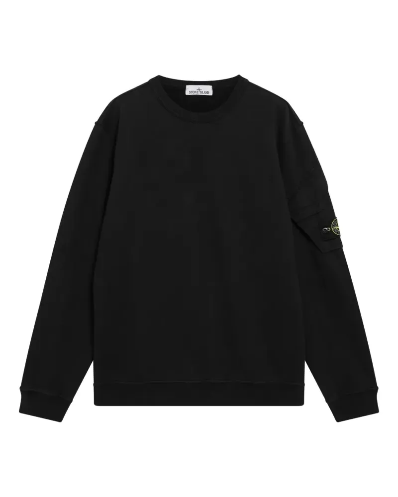 Stone Island Pullover mit Logo-Patch - Schwarz Schwarz